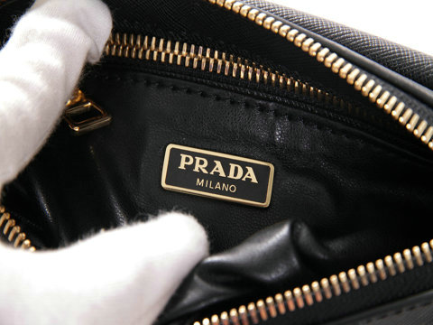 2014 Prada saffiano calfskin Mini Bag BT0834 black